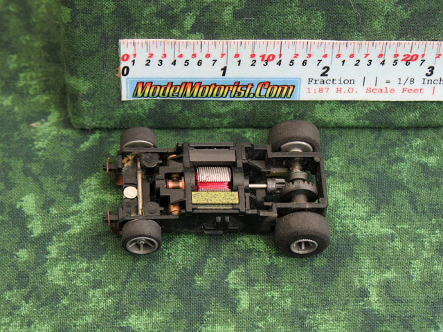Top view of Arco Falc HO Scale Slot Car Chassis