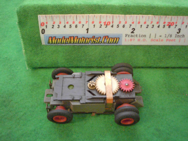 Top view of Faller HO Slot Car Chassis