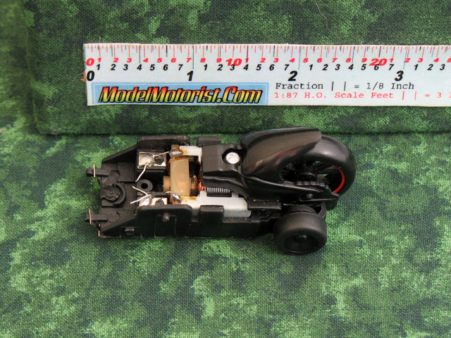 Top view of Giochi Preziosi Motorcycle HO Slot Car Chassis