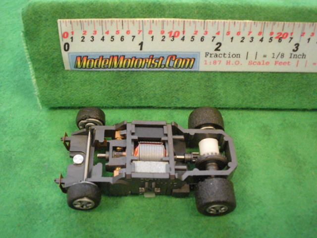 Top view of Mattel 440 Electric Hot Wheels HO Slot Car Chassis